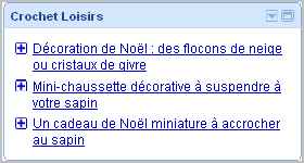 flux rss du site crochet loisirs