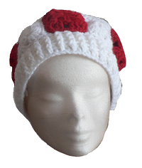 Bonnet supporter rouge et blanc