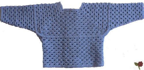 gilet composé de deux hexagones pour bébé