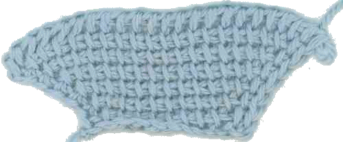 augmentation dans un ouvrage au crochet tunisien