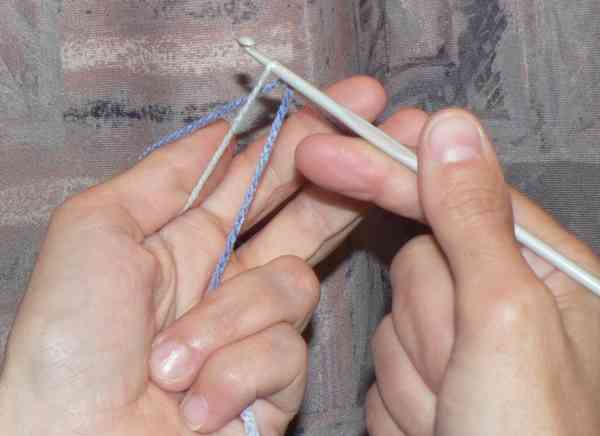 Montage de la première maille