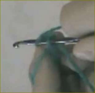 Montage de la première maille deuxième étape