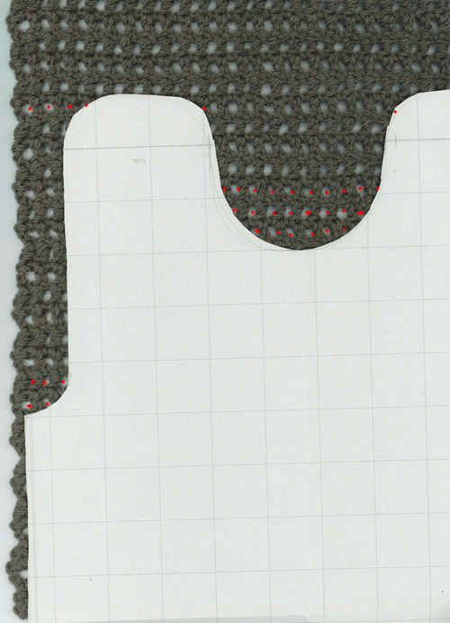 relever les arrondis d'un patron avec un échantillon